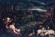 Jacopo Bassano Paradiso terrestre oil painting